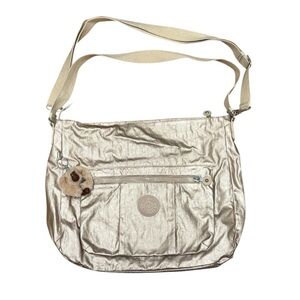 Kipling Metallic Pink Shoulder Bag